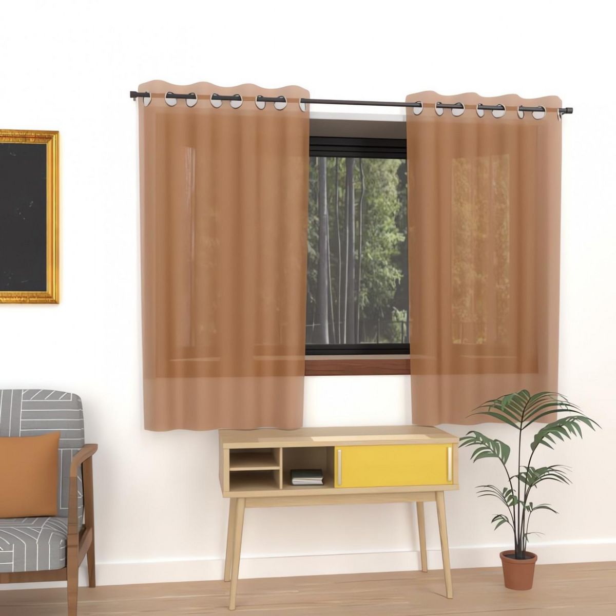 SOLEIL D'OCRE Voilage à oeillets ALIX, par Soleil d'ocre