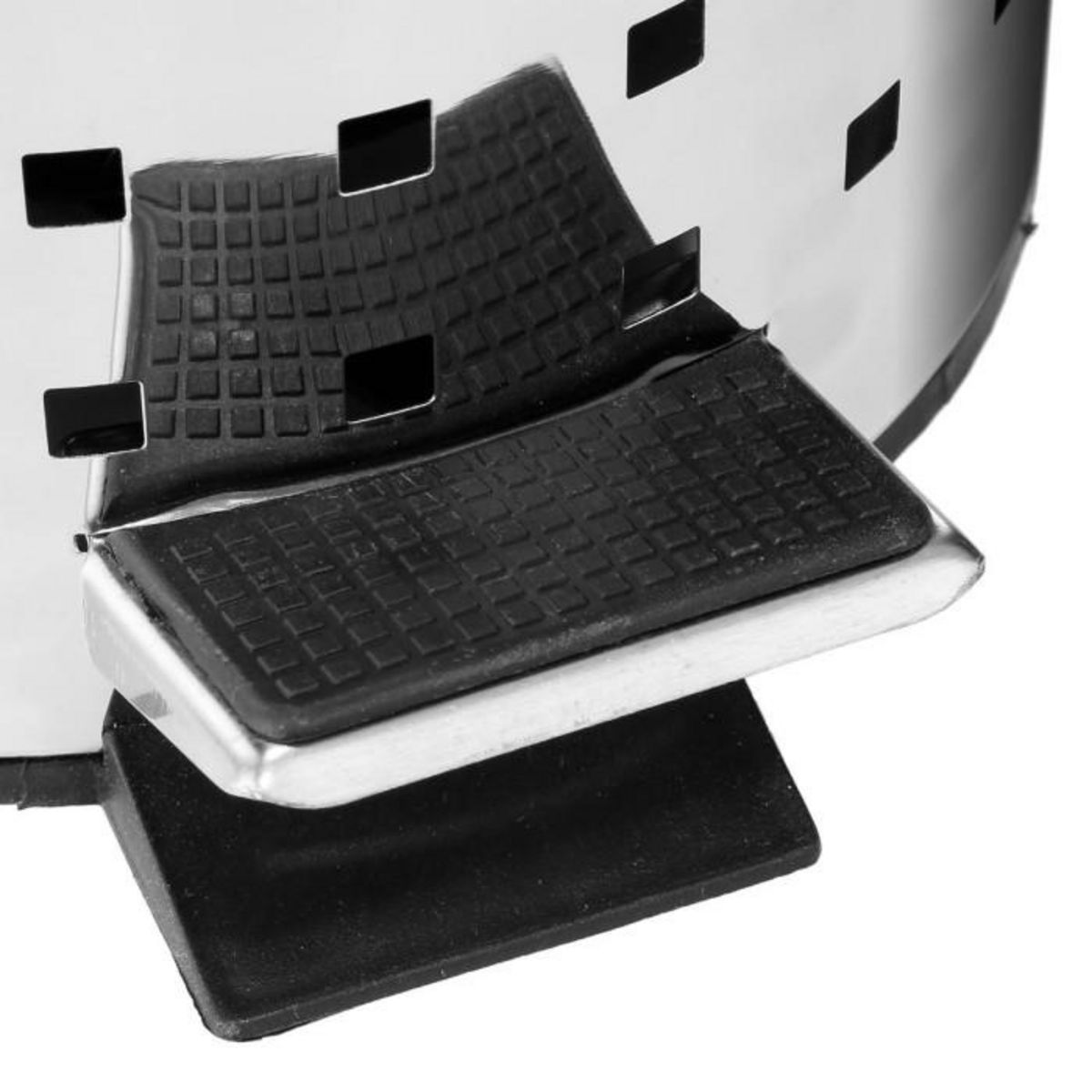 FIVE Poubelle WC / Salle de bain Cube - Inox - 3L - Argent