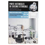 Voir la diapositive 4 : Paris Prix Porte-Ustensiles Extensible  Cuisine  40-68cm Blanc