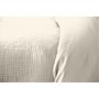 Voir la diapositive 3 : Home collection Parure housse de couette 100% gaze de coton 57 fils - galet