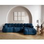 Voir la diapositive 1 : LISA DESIGN Ruby - canapé modulable d'angle droit 4 places en velours texturé