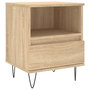 Voir la diapositive 2 : VIDAXL Table de chevet chene sonoma 40x35x50 cm bois d'ingenierie