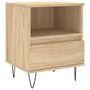 Voir la diapositive 2 : VIDAXL Table de chevet chene sonoma 40x35x50 cm bois d'ingenierie