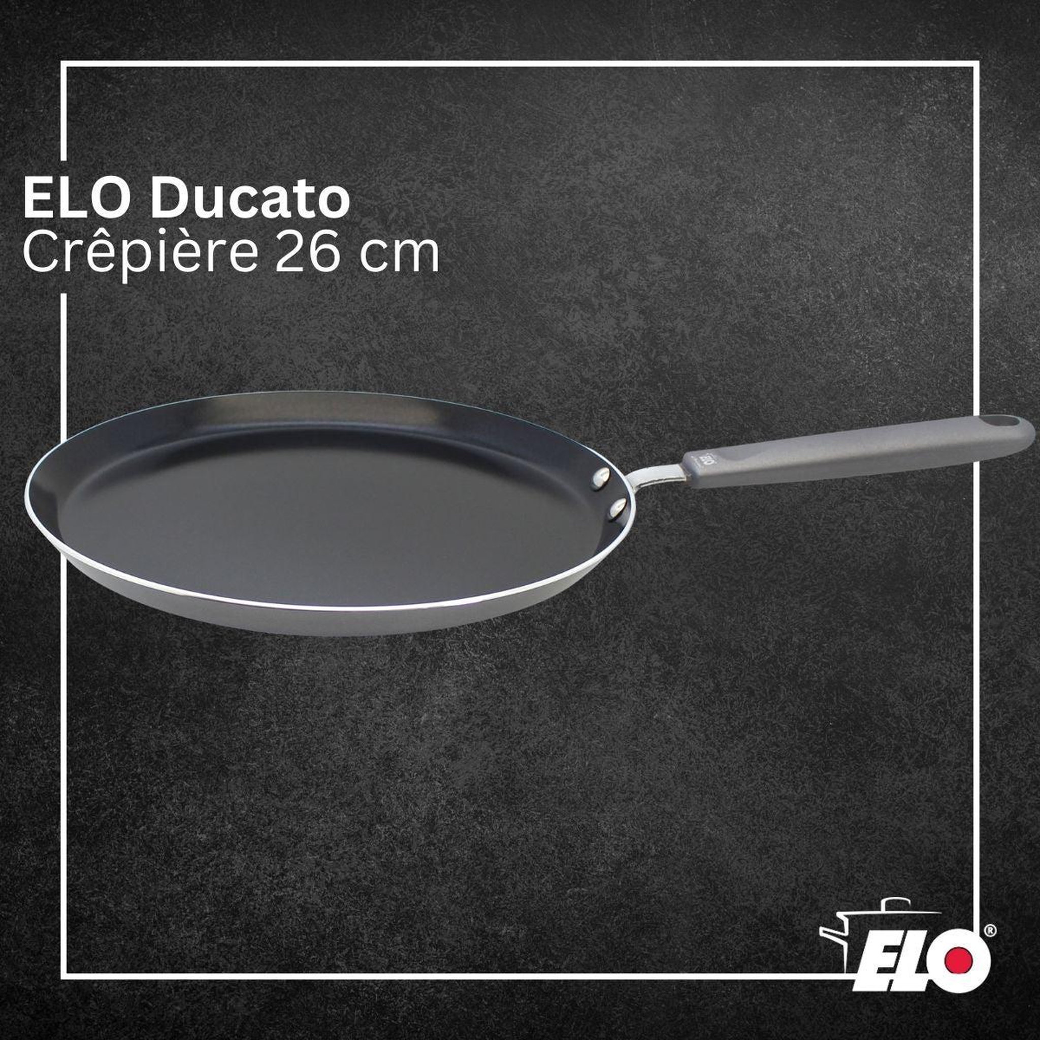 Voir la diapositive 3 : ELO Poêle à crêpes 26 cm antiadhésive sans pfas elo ducato