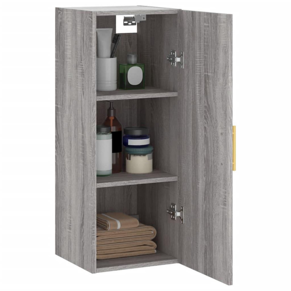 VIDAXL Armoire murale sonoma gris 34,5x34x90 cm