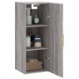 Voir la diapositive 5 : VIDAXL Armoire murale sonoma gris 34,5x34x90 cm