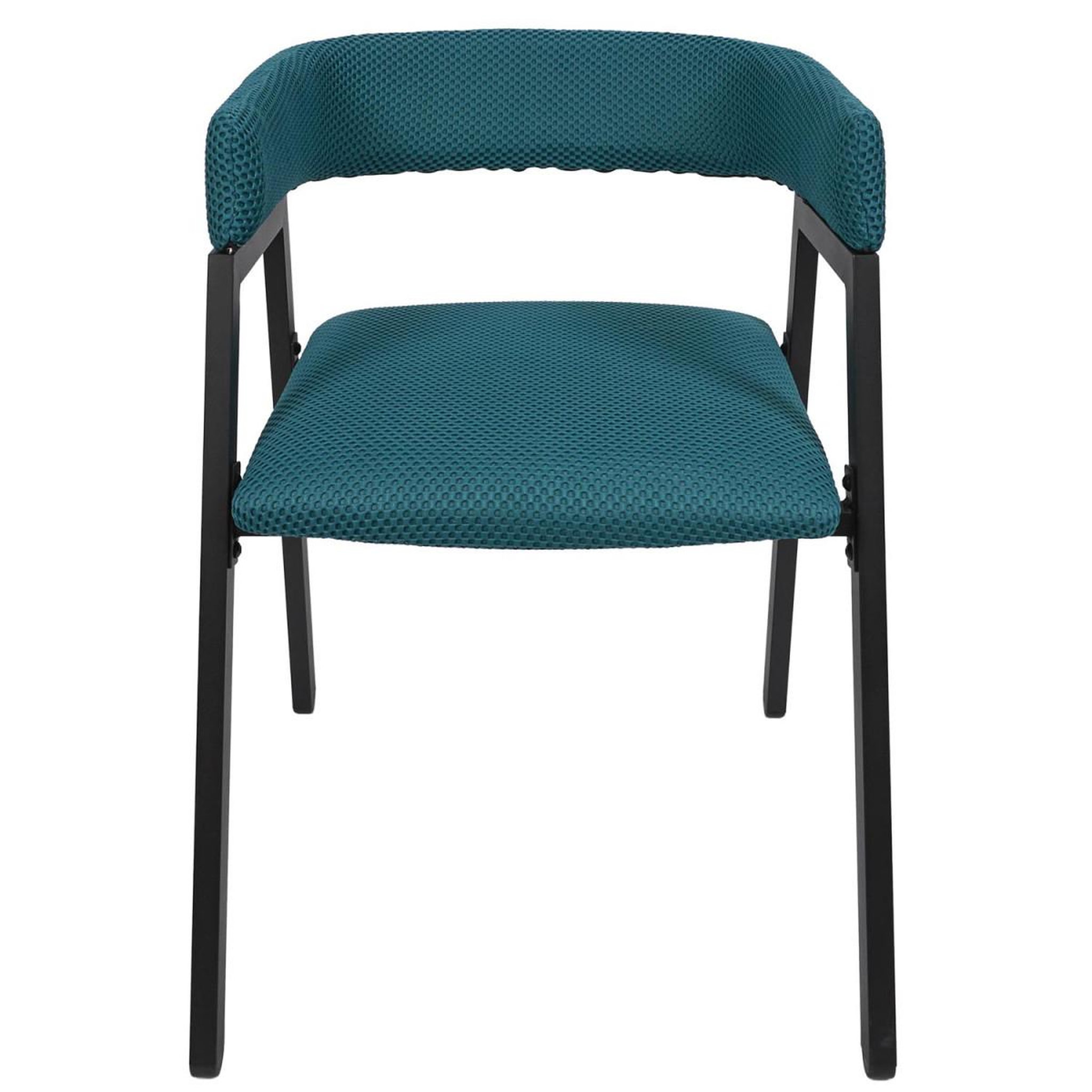 Voir la diapositive 3 : The Home Deco Factory Lot de 2 chaises design  atome  74cm bleu