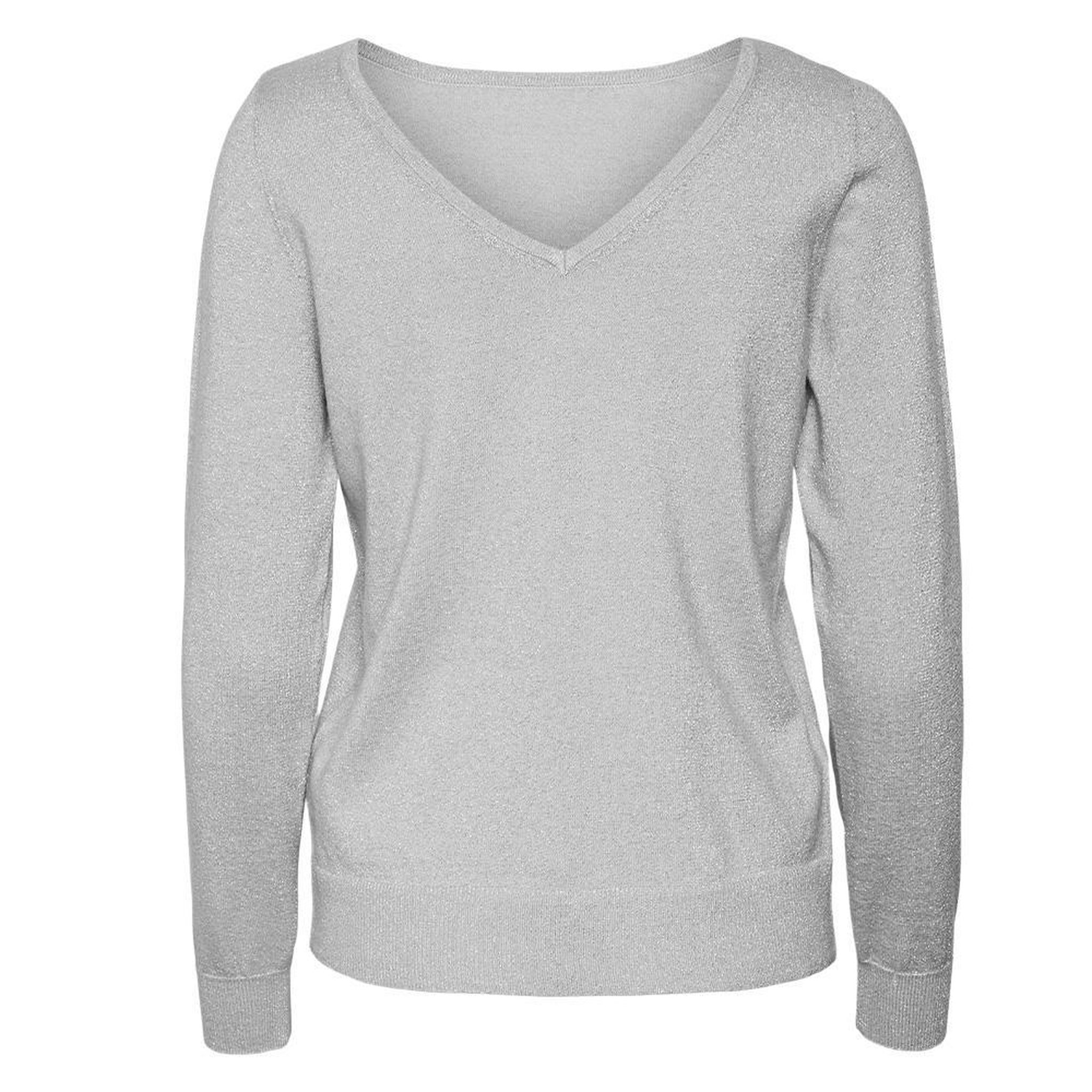 Vero Moda Pull  Clair Femme Vero Moda Happyglitter. Coloris disponibles : Gris