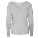 Vero Moda Pull  Clair Femme Vero Moda Happyglitter. Coloris disponibles : Gris