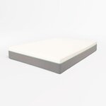 THE WHITE STONE Matelas 80x190 en Mémoire de Forme Breeze & Ressorts Ensachés | Hauteur 25 cm | Respirant, Anallergique & Antibactérien | Housse Déhoussable. Coloris disponibles : Bicolore