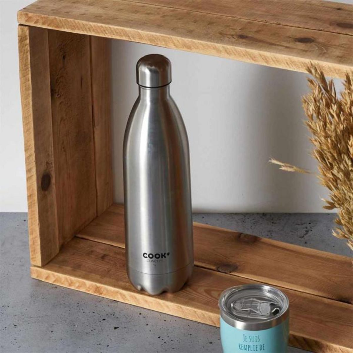 Paris Prix Bouteille de Transport  Isotherme  1L Argent