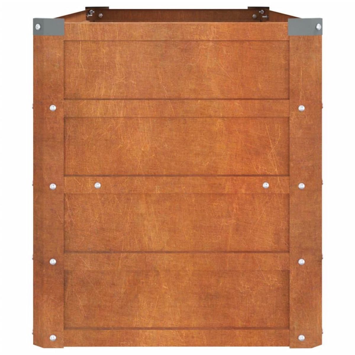 VIDAXL Lit sureleve de jardin rouille 100x40x45 cm acier corten