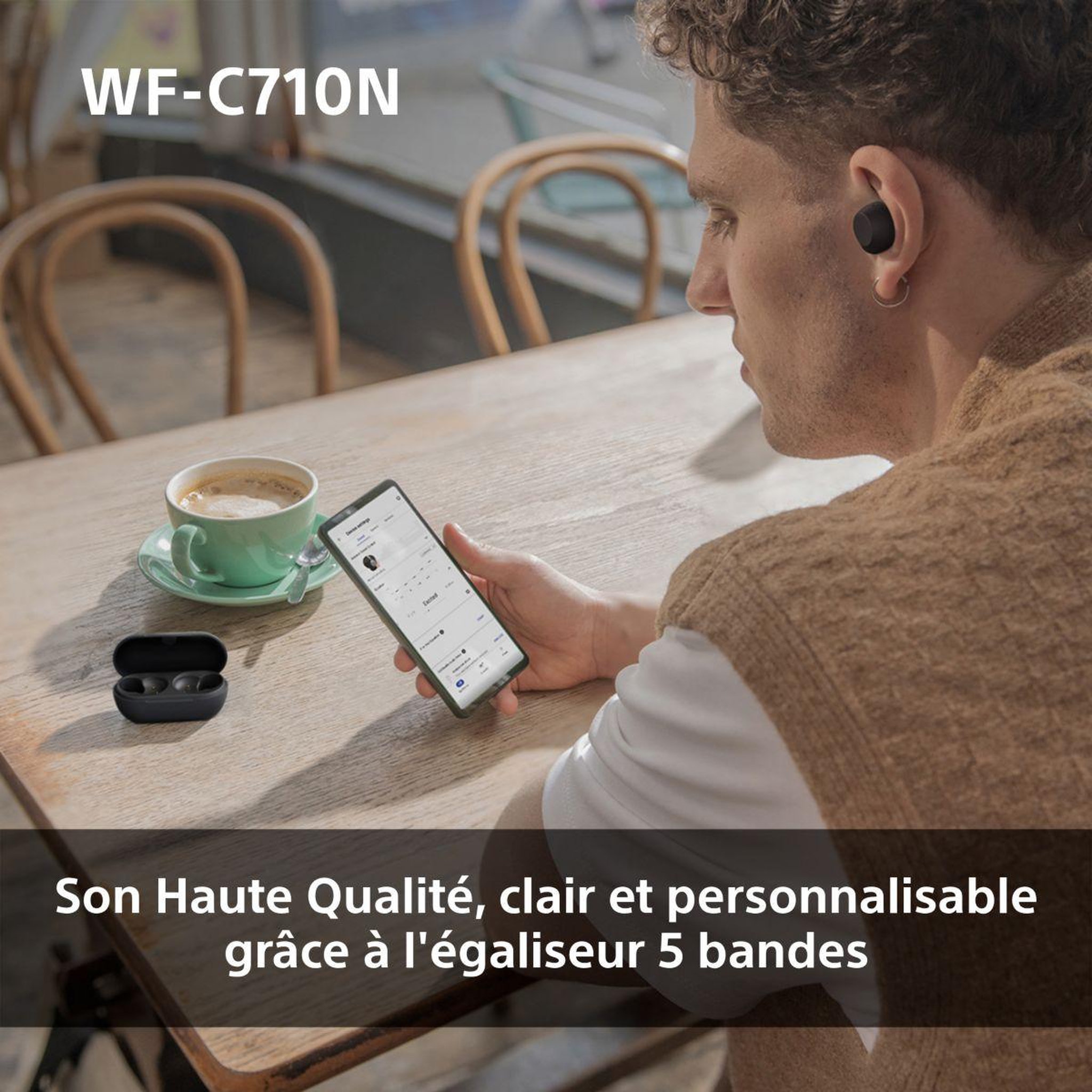 Voir la diapositive 4 : SONY Ecouteurs WF-C710N Rose
