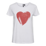 Pieces T Shirt  Femme Pieces Nanna. Coloris disponibles : Blanc