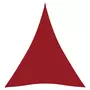 VIDAXL Voile de parasol Tissu Oxford triangulaire 5x7x7 m Rouge