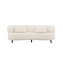 Voir la diapositive 2 : Paris Prix Canapé 3 Places Bouclette  Luna  224cm Blanc