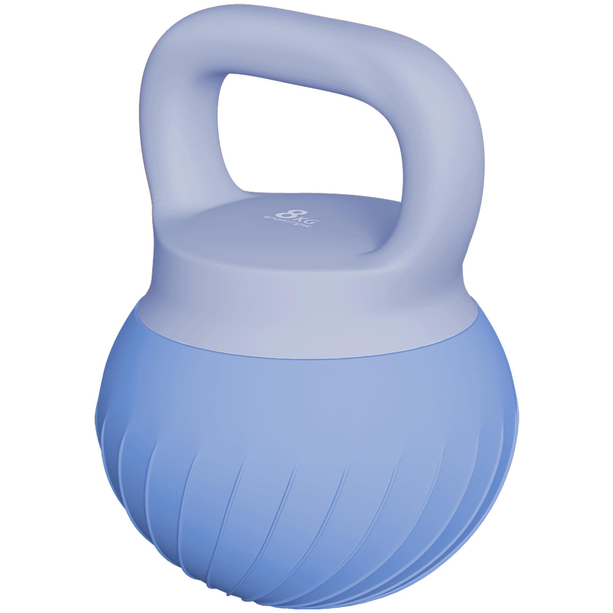Voir la diapositive 5 : HOMCOM Kettlebell  8 kg - poignée ergonomique antidérapante - revêtement souple - bleu