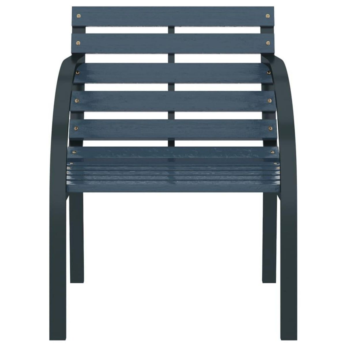 VIDAXL Chaises de jardin lot de 2 Gris Bois