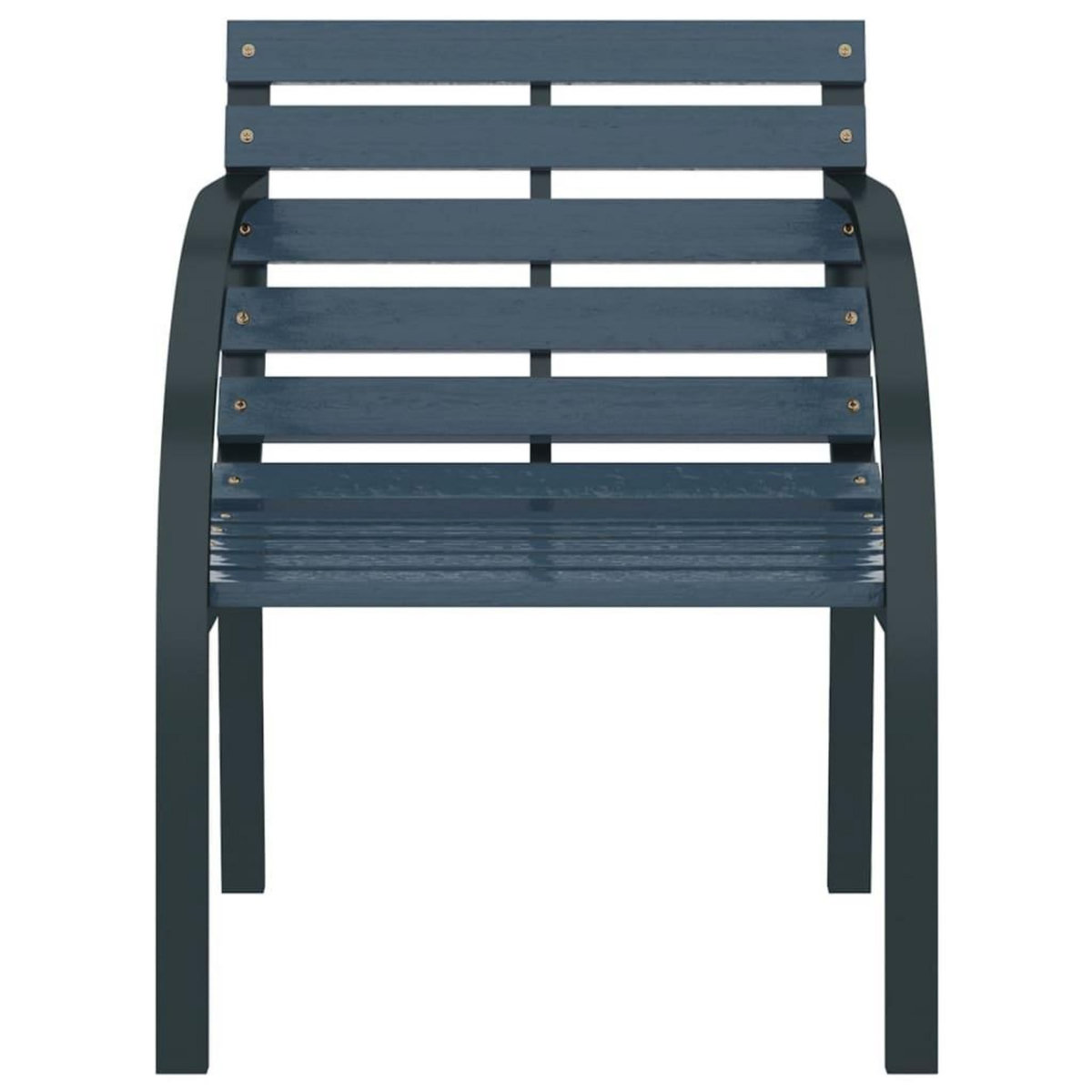 VIDAXL Chaises de jardin lot de 2 Gris Bois