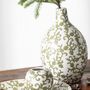 Voir la diapositive 3 : Paris Prix Vase Rond en Porcelaine  Yezi  33cm Vert & Blanc