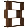 Voir la diapositive 2 : VIDAXL Bibliotheque/Cloison Chene marron 80x24x96 cm Bois d'ingenierie