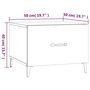 Voir la diapositive 6 : VIDAXL Tables basses avec pieds en metal 2 pcs Sonoma gris 50x50x40 cm