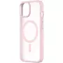 Qdos Coque bumper Iphone 15 Hybrid soft SNAP MagSafe Rose