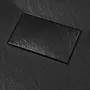 VIDAXL Bac de douche SMC Noir 100 x 80 cm