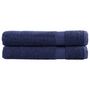 Voir la diapositive 1 : VIDAXL Serviettes de qualité supérieure SOLUND 2 pcs bleu marine