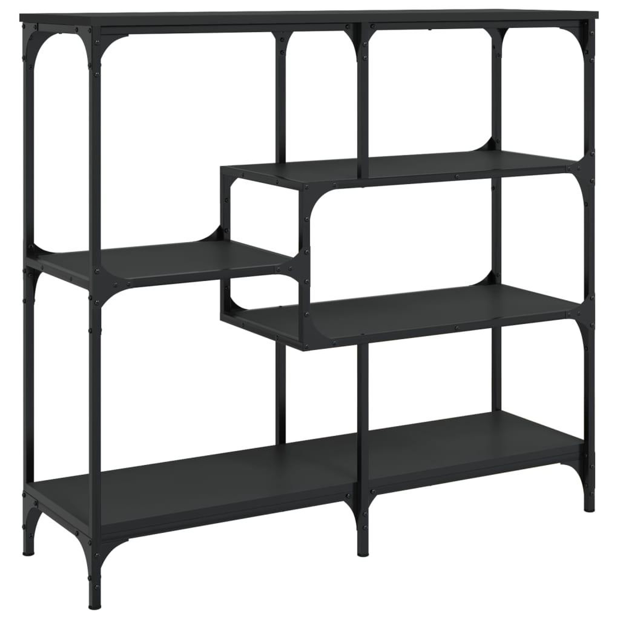 Voir la diapositive 2 : VIDAXL Table console noir 103x32x95 cm bois d'ingenierie