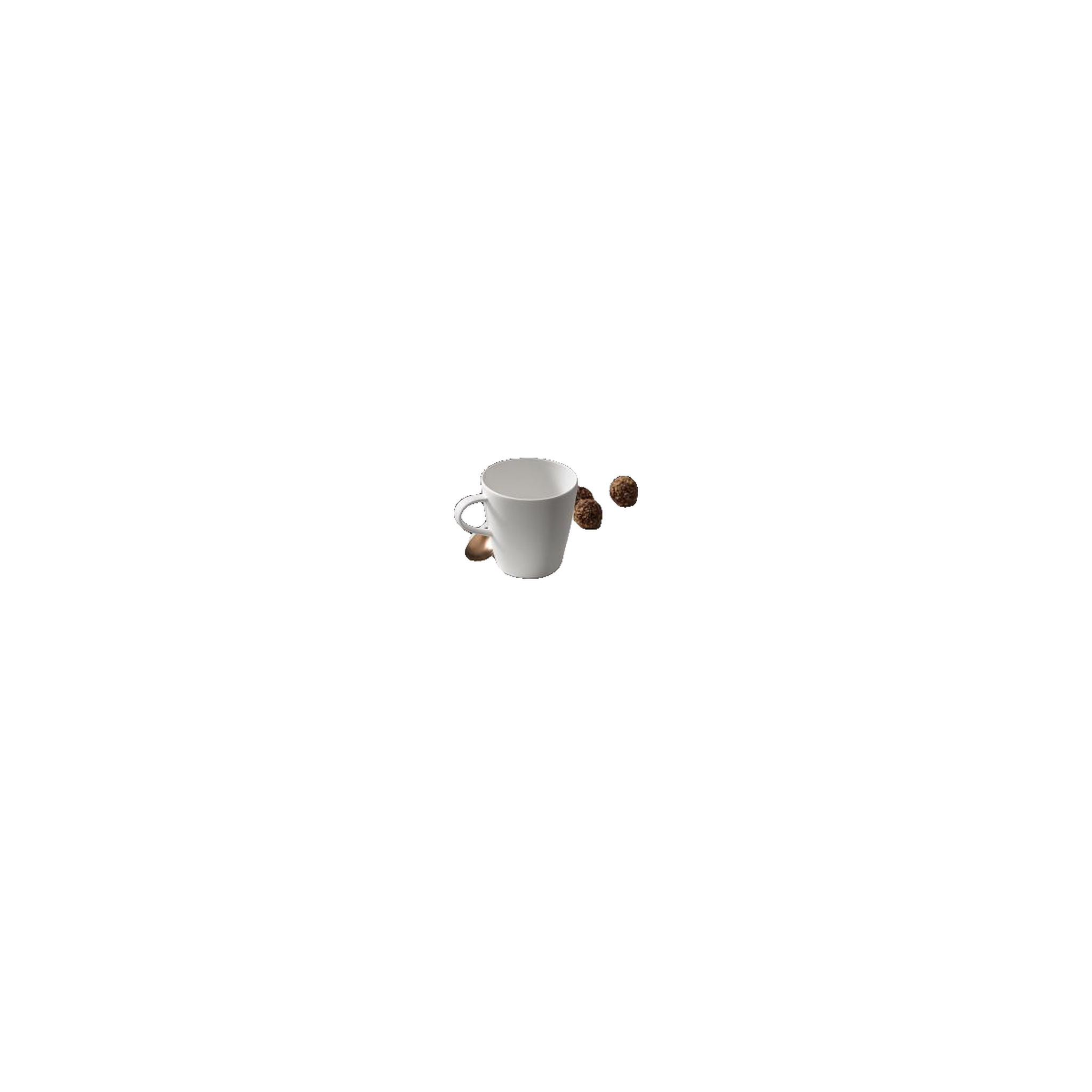 Voir la diapositive 3 : VILLEROY & BOCH Tasse Villeroy & Boch manufacture rock blanc finition mate