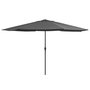 Voir la diapositive 1 : VIDAXL Parasol de jardin avec mat en metal 390 cm anthracite