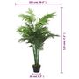 Voir la diapositive 6 : VIDAXL Palmier artificiel 28 feuilles 120 cm vert