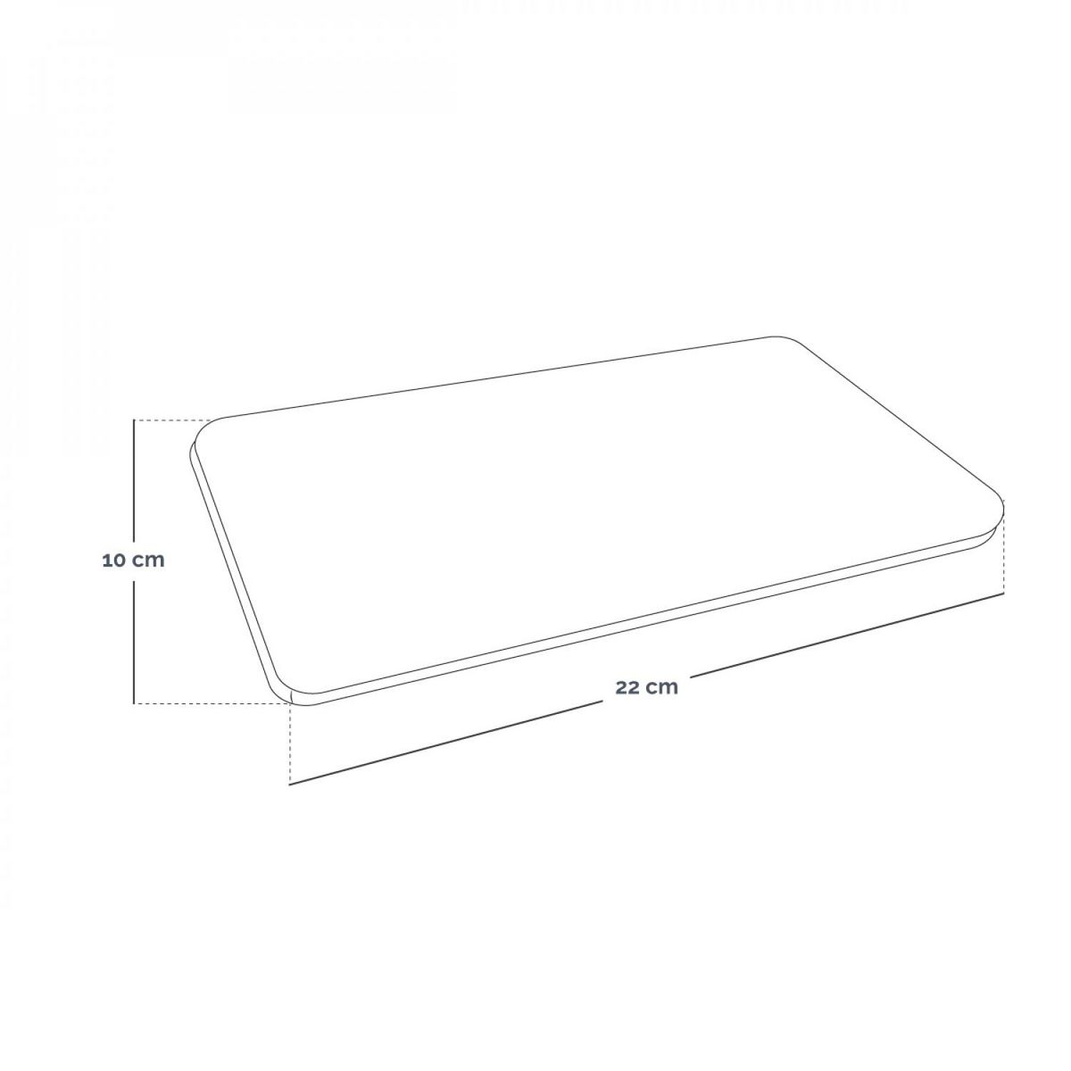 VIVEZEN Bouillotte chauffante ou refroidissante 10 x 22cm déhoussable pour toutes parties du corps - Cosy - Gris