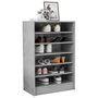 Voir la diapositive 4 : VIDAXL Armoire a chaussures Gris beton 60x35x92 cm Bois d'ingenierie