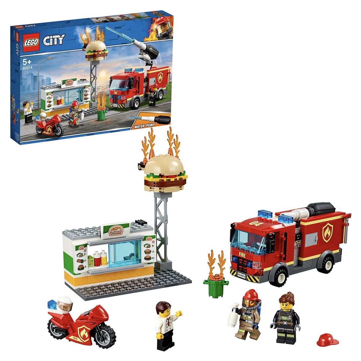 LEGO City 60214 - L'intervention des pompiers au restaurant de burgers