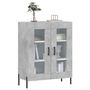 Voir la diapositive 3 : VIDAXL Buffet gris beton 69,5x34x90 cm bois d'ingenierie