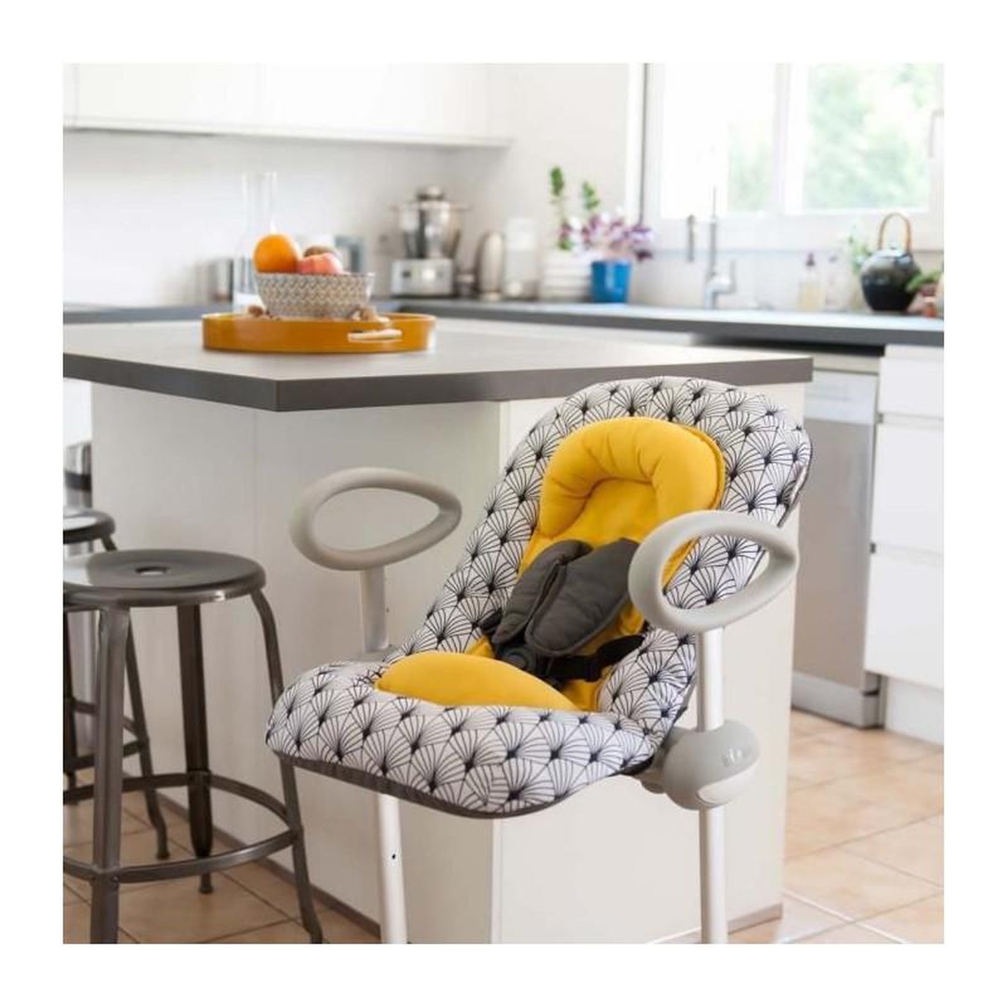 Voir la diapositive 3 : BEABA BEABA, Transat Up+Down III Edition speciale - Yellow Palm tree