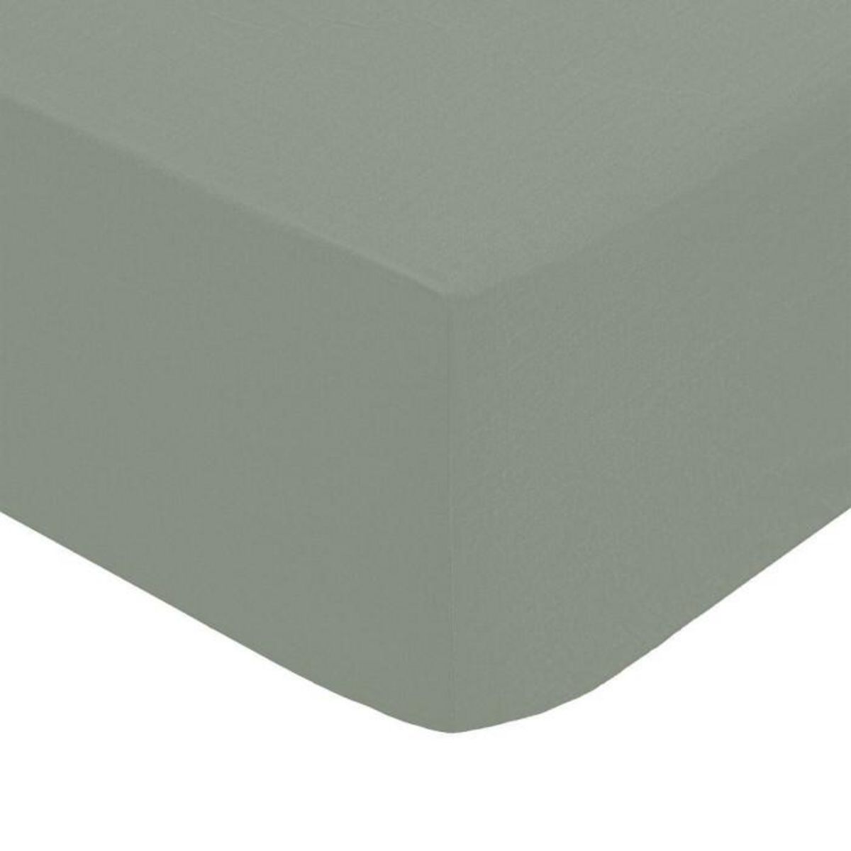 ATMOSPHERA Drap Housse 2 Personnes  Percale  140x190cm Vert Tilleul