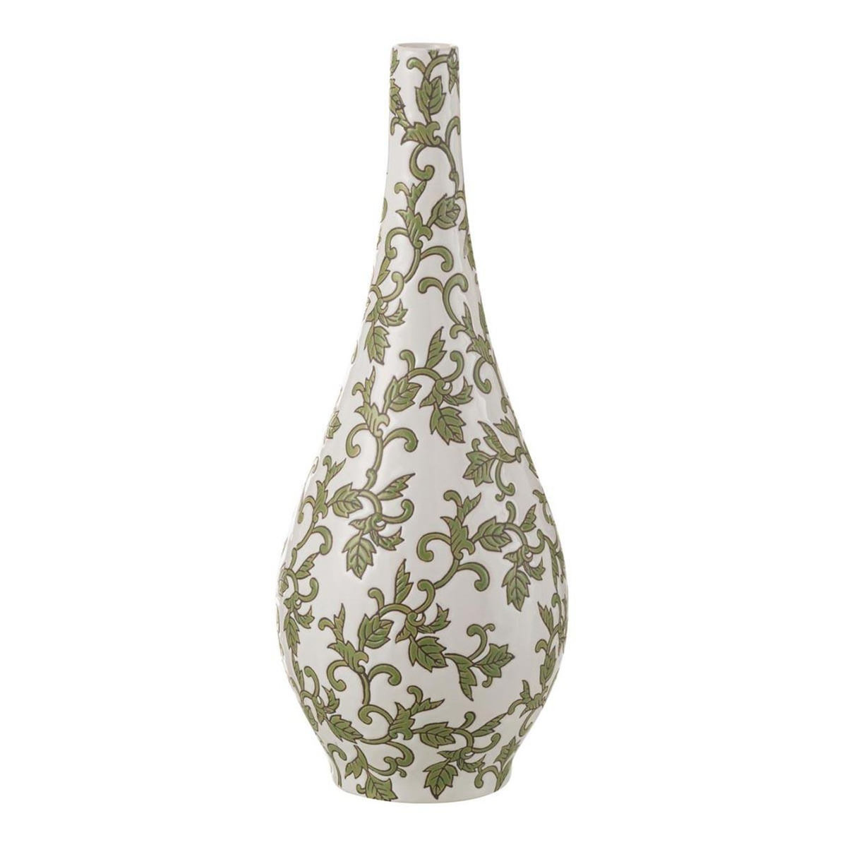 Paris Prix Vase Poire en Porcelaine  Yezi  43cm Vert & Blanc