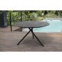 Voir la diapositive 1 : PARIS GARDEN Table de jardin ronde en aluminium 129 cm grisanthracite PILAT