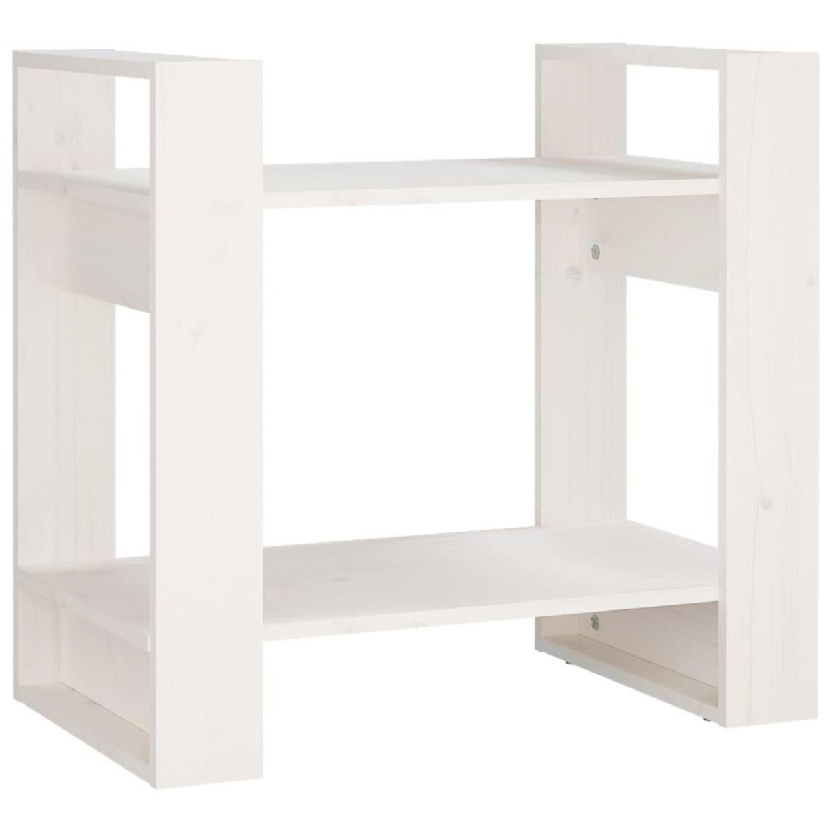 VIDAXL Bibliotheque/Separateur de piece Blanc 60x35x57 cm Bois de pin