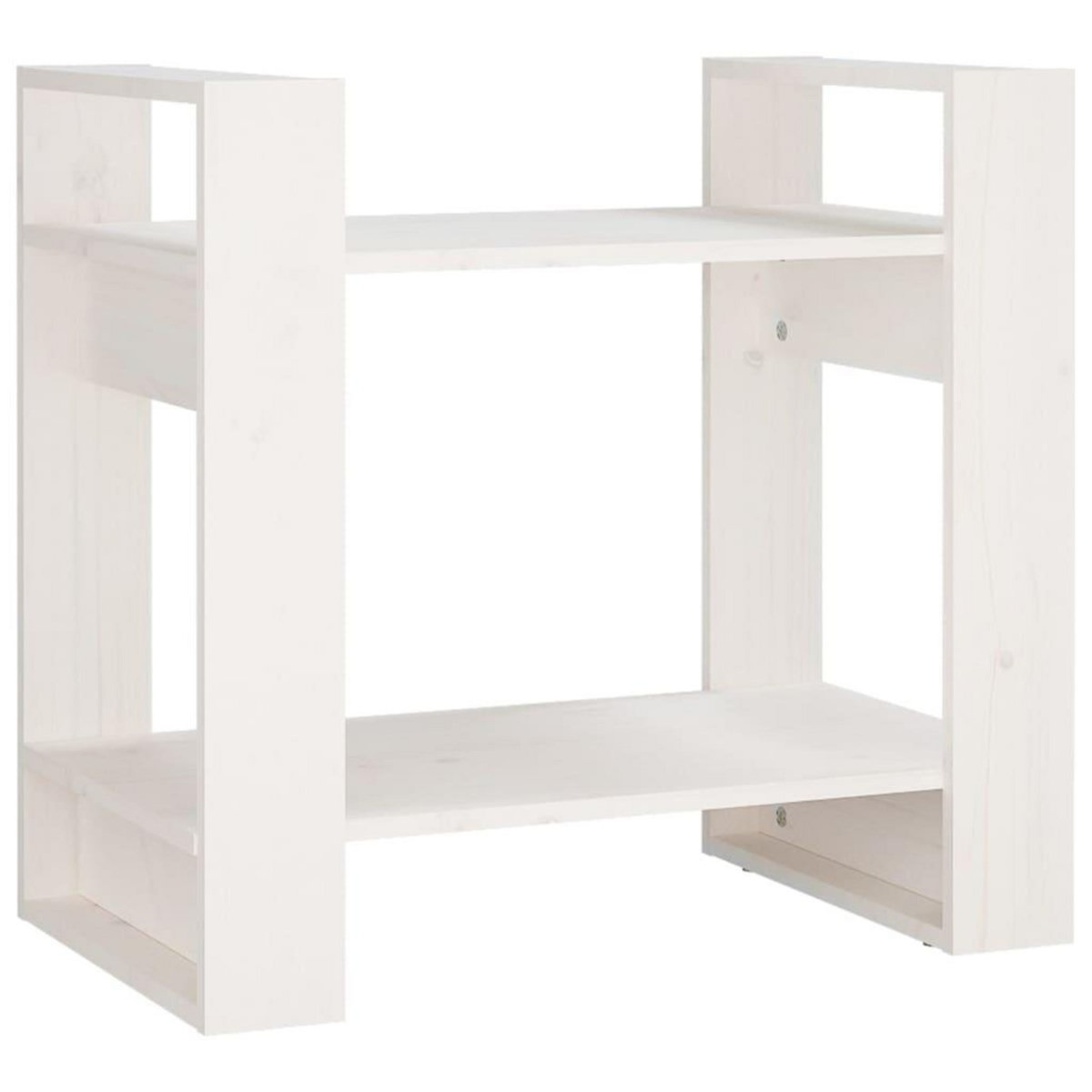 VIDAXL Bibliotheque/Separateur de piece Blanc 60x35x57 cm Bois de pin