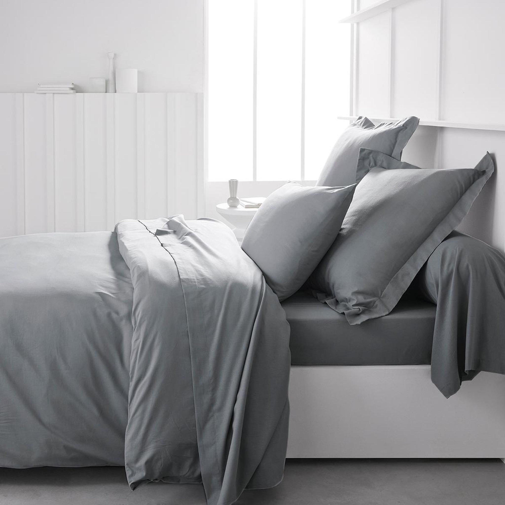 Voir la diapositive 1 : TODAY Drap housse uni en Coton 57 fils ESSENTIAL 