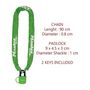 Voir la diapositive 3 : Master lock Chaîne Antivol Vélo avec Cadenas à Clé [Clé] [90 cm Chaîne] [Couleur Aléatoire] 8390EURDPROCOL