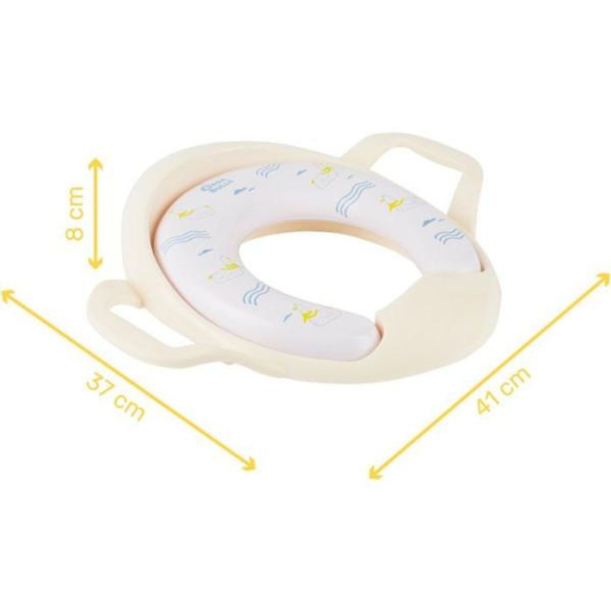 BADABULLE Badabulle - Pot Bebe Toilette avec Cuvette Amovible - Assise Ergonomique - Nettoyage Facile - Des 12 Mois - Mouette