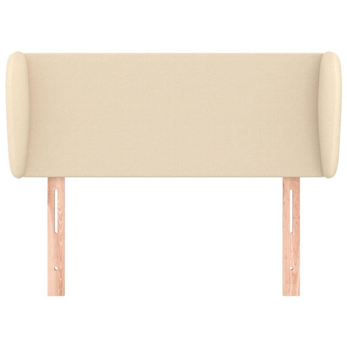 VIDAXL Tete de lit avec oreilles Creme 103x23x78/88 cm Tissu