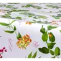 HABITABLE Nappe en toile cirée rectangulaire Botanique - 140 x 250 cm - Fuchsia