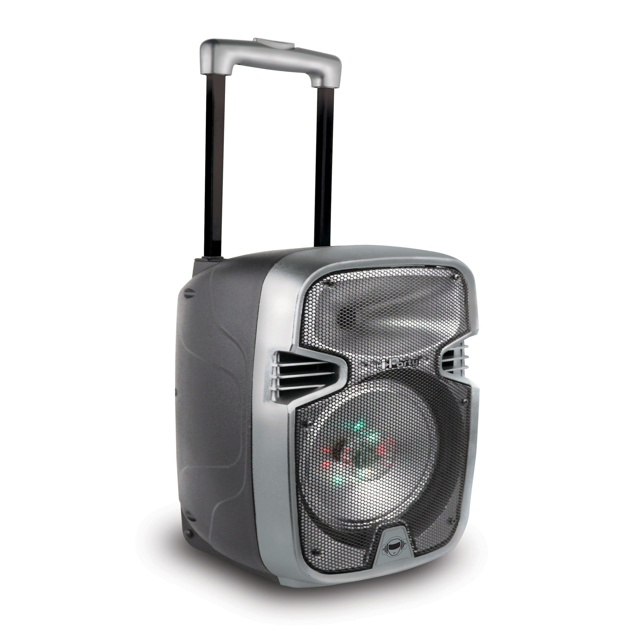 Voir la diapositive 2 : Lexibook Bluetooth Karaoke avec roulettes, lumières et micro