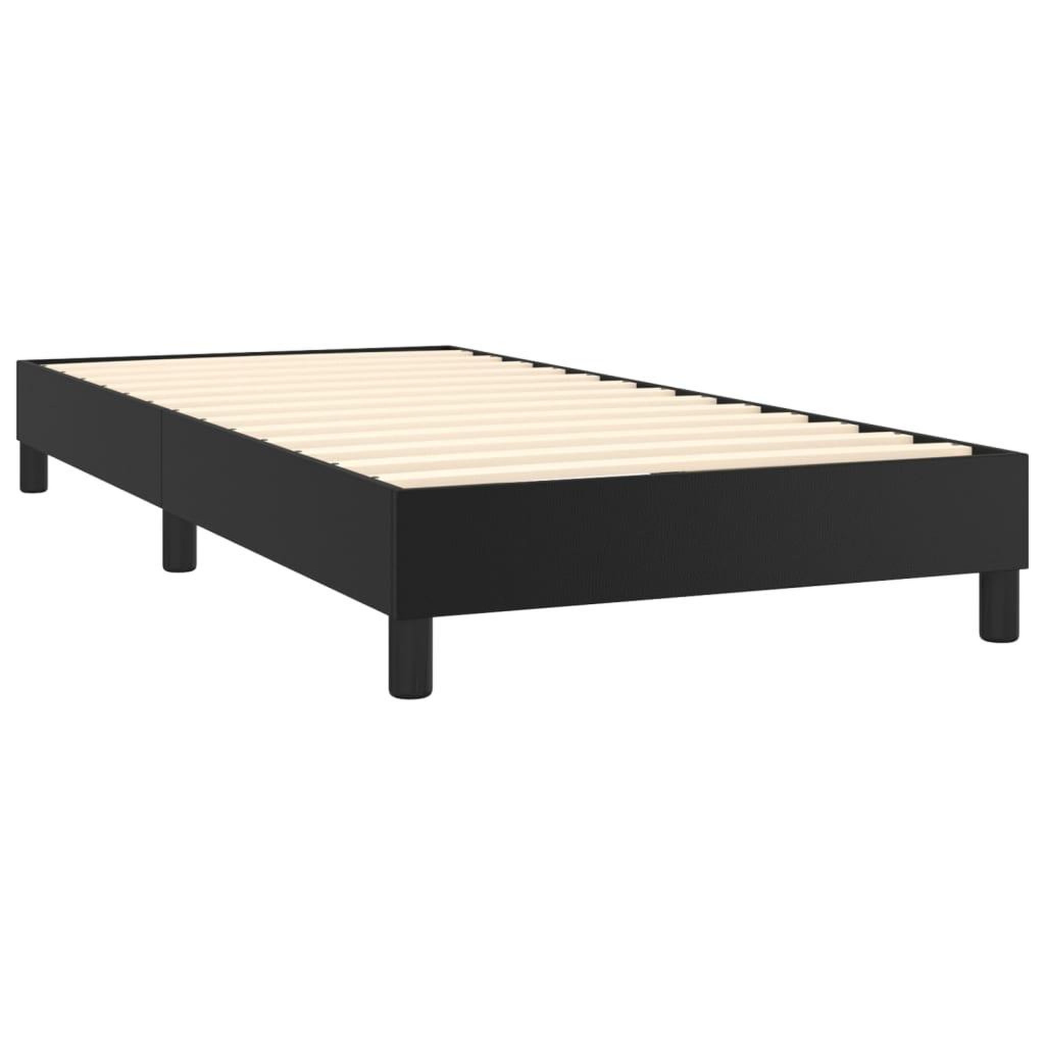 Voir la diapositive 4 : VIDAXL Cadre de lit sans matelas noir 90x190 cm similicuir
